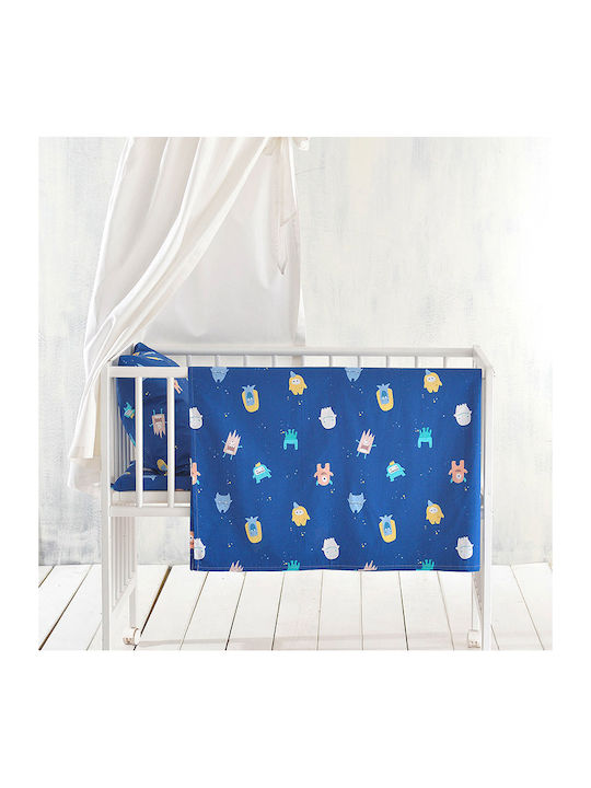 Rythmos Duvet Crib Cotton Busters Blue 110x150cm