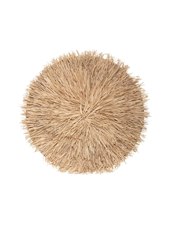 Atmosphera Wall Decor Raffia Beige Made of Wicker Material 60x60cm