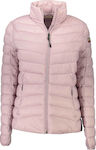 Napapijri Kurz Damen Puffer Jacke für Winter Rosa