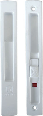 Martin 08010 Lock for Sliding Aluminum Doors White