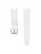 Samsung Strap Leather White (Galaxy Watch4/5/6/7/FE/4 Classic/6 Classic/5 Pro)