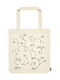 Moses Ζώδια Fabric Shopping Bag In Beige Colour