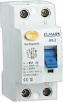 Elmark JEL2 Phase 2-Pole Earth Leakage Relay 20A 230V 40295S