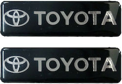 Race Axion Σήματα Toyota Βιδωτά για Πατάκια Εποξειδικής Ρυτίνης 10x3εκ 2τμχ Μαύρο/Xρώμιο Race Axion Σήματα Toyota Βιδωτά για Πατάκια Εποξειδικής Ρυτίνης 10x3εκ 2τμχ Μαύρο/Xρώμιο