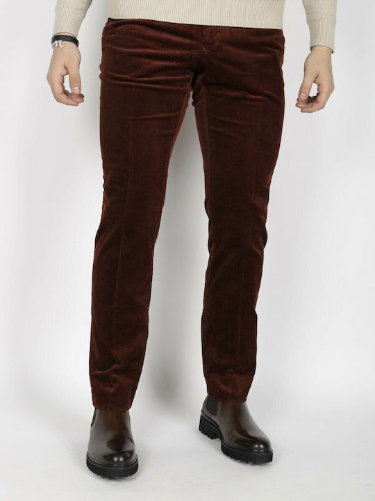 Gant Trousers Chino Elastic in Slim Fit Red