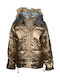 Kids' Casual Jacket Short with Hood Gold