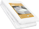 Family Enterprise Super-Double Quilted Mattress Cover Fitted Maison D'Elegance White 160x200cm