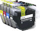 Πακέτο Συμβατών Μελανιών Εκτυπωτή InkJet Brother LC3219 Πολλαπλό (Color) / Μαύρο 4τμχ