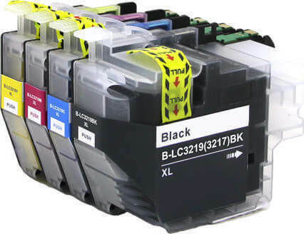 Πακέτο Συμβατών Μελανιών Εκτυπωτή InkJet Brother LC3219 Πολλαπλό (Color) / Μαύρο 4τμχ