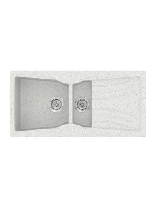 Sanitec Classic Drop-In Sink Left Synthetic Gra...