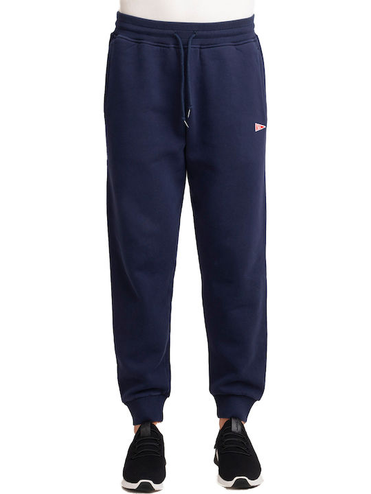 Sweatpants with Elastic Navy Blue