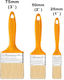 Ingco Paint Brush Straight 3pcs