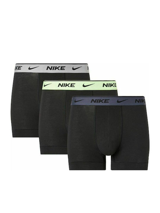 Nike Ανδρικά Boxer Μαύρα Μονόχρωμα 3Pack
