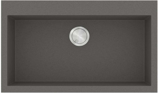 Sanitec Ultra Granite Sub masă Chiuvetă din Granit Sintetic L79xW50cm Pietra