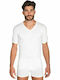 Men's Undershirt Short-sleeved in White Color