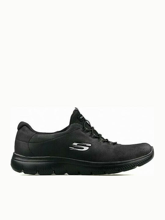 Skechers Oh So Smooth Γυναικεία Sneakers Μαύρα