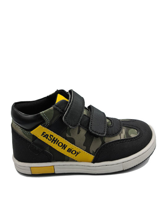 Chicco Kids Sneakers High with Scratch Black