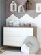 Nest Baby Dresser with 4 Drawers White 120x50x91cm