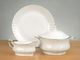 Cryspo Trio Ivona Suppenterrine aus Porzellan Weiß 1pcs
