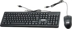 Andowl Q-KP500 Tastatur & Maus Set Englisch US