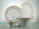 Cryspo Trio Global Sauciere aus Porzellan Weiß 1pcs