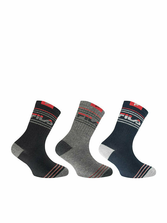 Fila Boys 3 Pack Knee-High Sport Socks Multicolour
