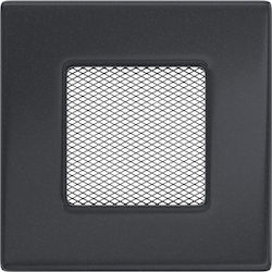 Kratki Τετράγωνη Περσίδα Τζακιού 11x11cm Γκρι
