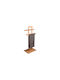 192686 Double Floor Standing Bathroom Freestanding Coat Rack ​37x85cm Brown