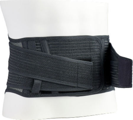 Medical Brace MB.5305 Ελαστική Ζώνη Για Ανακούφιση Από Πόνο με Μπανέλες Ύψους 24.5cm σε Μαύρο χρώμα