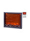 BigBuy Dekorative Lampe Kamin Schwarz