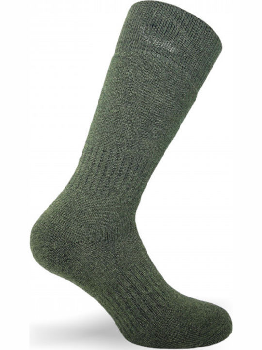 Tzelatis 618 Ανδρικές Μονόχρωμες Κάλτσες Χακί