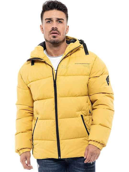 Зимно Puffer Жълто Мъжко Яке