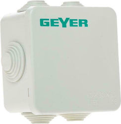 Geyer Surface-Mounted Electrical Box Branching Watertight IP65 in Gray Color VAS100