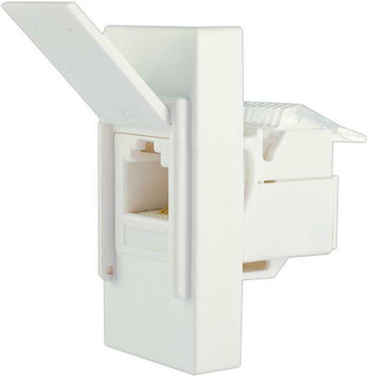 Geyer Front Single Telephone Socket White 744101S
