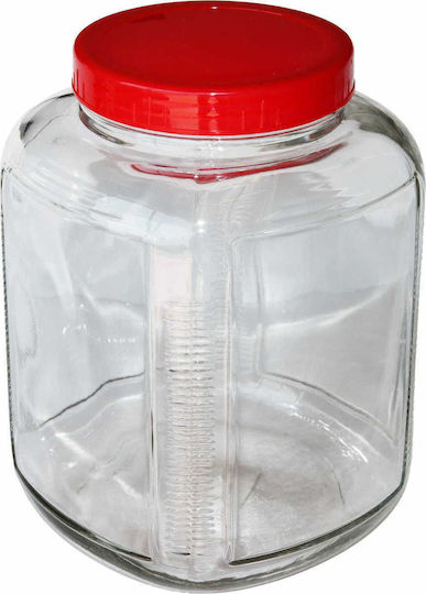Viosarp Viosarp Allgemeine Verwendung Glas Transparentes Vasen mit Deckel 3000ml 1 Stück