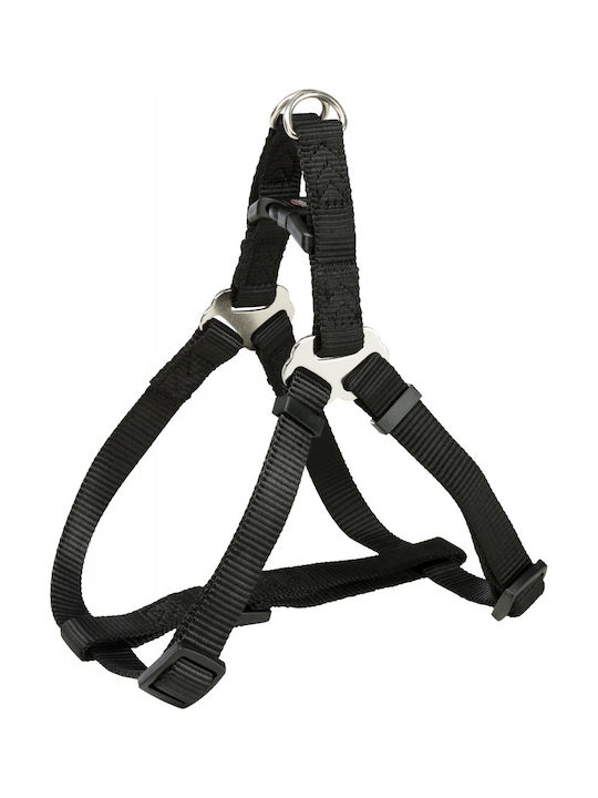 Trixie Dog Harness Premium One Touch Black Large 25mm x 65-80cm 204601
