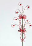 Eurolamp Χριστουγεννιάτικο Διακοσμητικό Λουλούδι Μήκους 68.5εκ. 600-43452 6τμχ