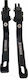 Set Manete Frână/Ambreiaj Motocicletă Manete de motocicletă Manete de motocicletă ajustabile pentru Yamaha XT 660 Negre 25001460-1