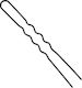 Eurostil Simple Black Hair Pins 5.5cm 20 Pieces