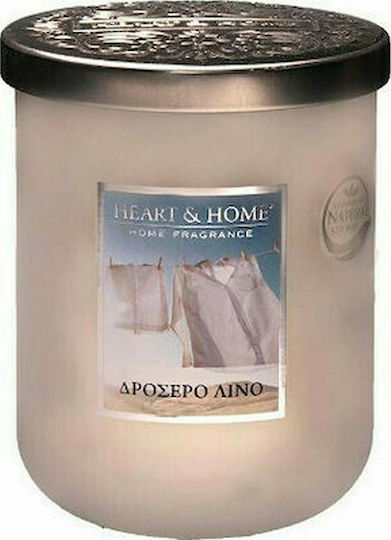 Heart & Home Ароматична Свещ от Соя в Буркан с Аромат Хладно Бельо 115гр