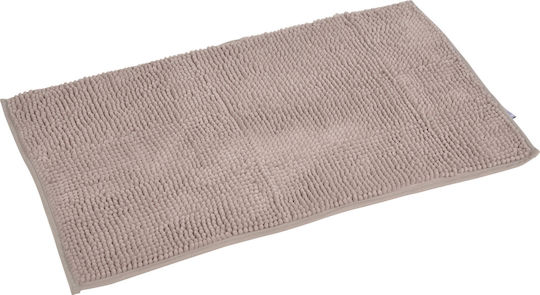 Kipper Non-Slip Bath Mat Shaggy Taupe 45x75cm