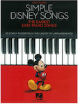 Hal Leonard Easy Piano - Simple Disney Songs Παρτιτούρα για Πιάνο