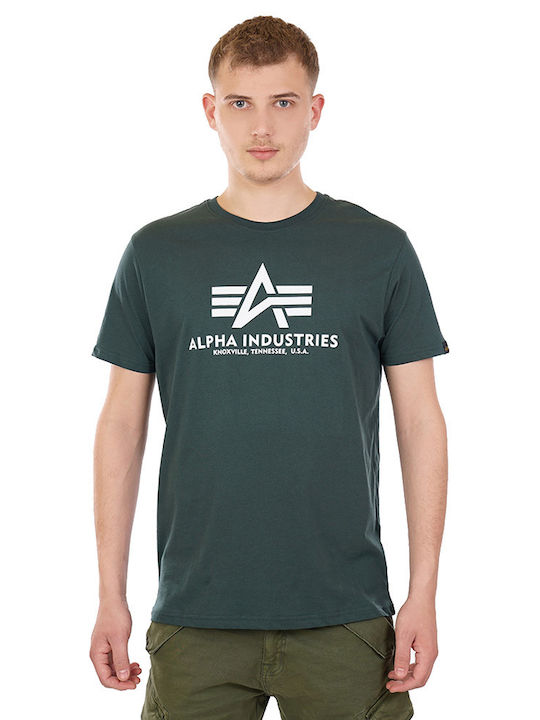 Alpha Industries Basic Print T-shirt Πράσινο