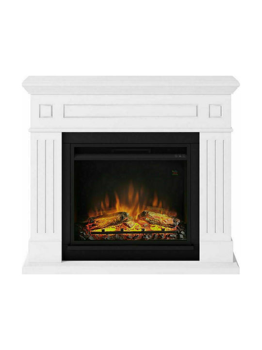 Tagu Larsen Floor Electric Fireplace 1500W 60x50.3cm White