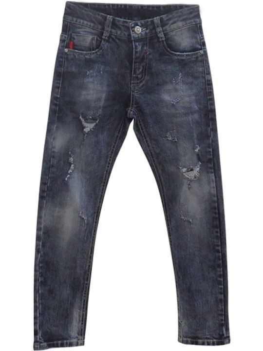 Hashtag Hashtag Kinder-Jeanshosen Navy Blau