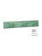 Inofix Wall Hanger Wooden 3 Hooks Green 36x6x6cm