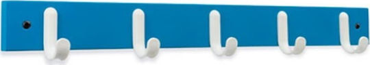 Inofix 3707 Детска закачалка за стена Многопозиционен Винтов Дърво Blue-White 48.8x5.2x6εκ. 1бр