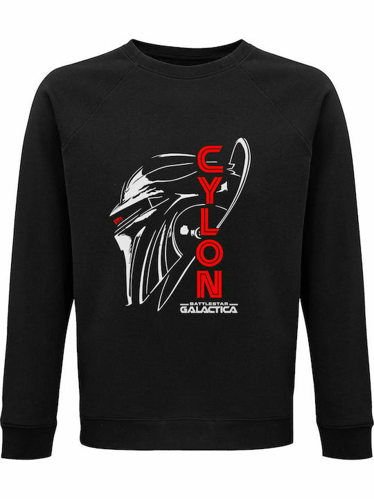 Sweatshirt Unisex, Bio "CYLON, Battlestar Galactica", Schwarz