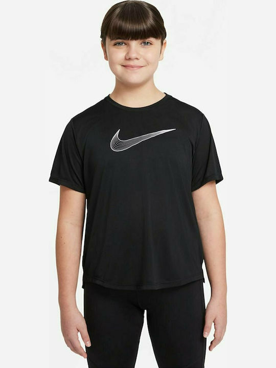 Детска тениска Dri-Fit Черен
