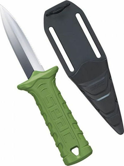 Seac Samurai Evo Μαχαίρι Κατάδυσης Στιλέτο Πράσινο με Λεπίδα 15cm